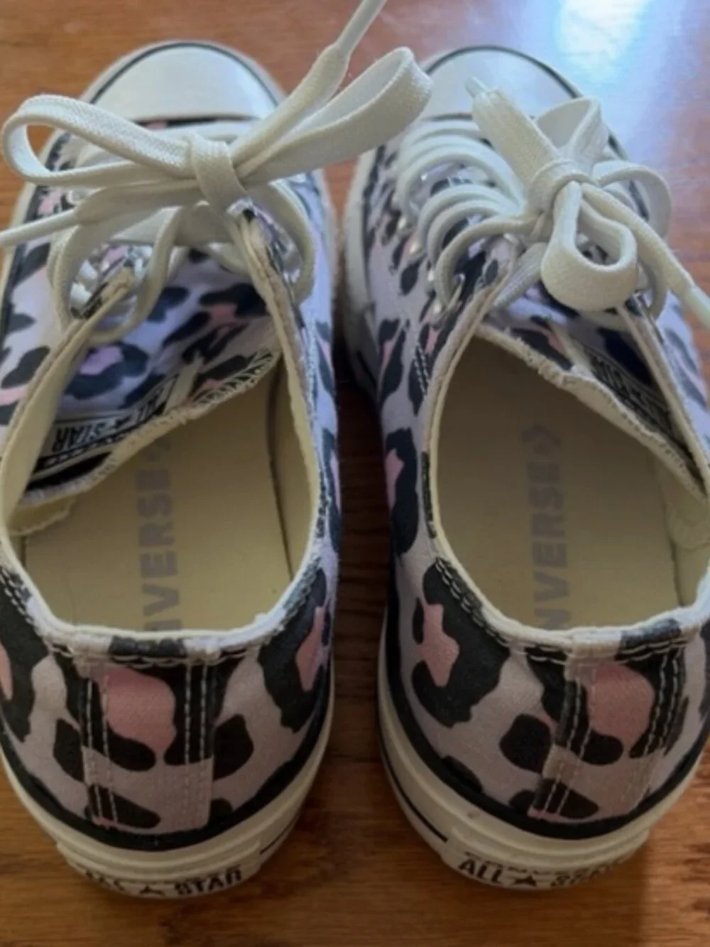 Converse platform low sneaker purple Black pink leopard print All Star Shoe Y3 5